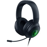 Razer Kraken V3 X Wired Usb 7.1 Surround Sound Lightweight Build Triforce 40mm Drivers Hyperclear Cardioid Mic Chroma Rgb Lighting Black - CompuMe